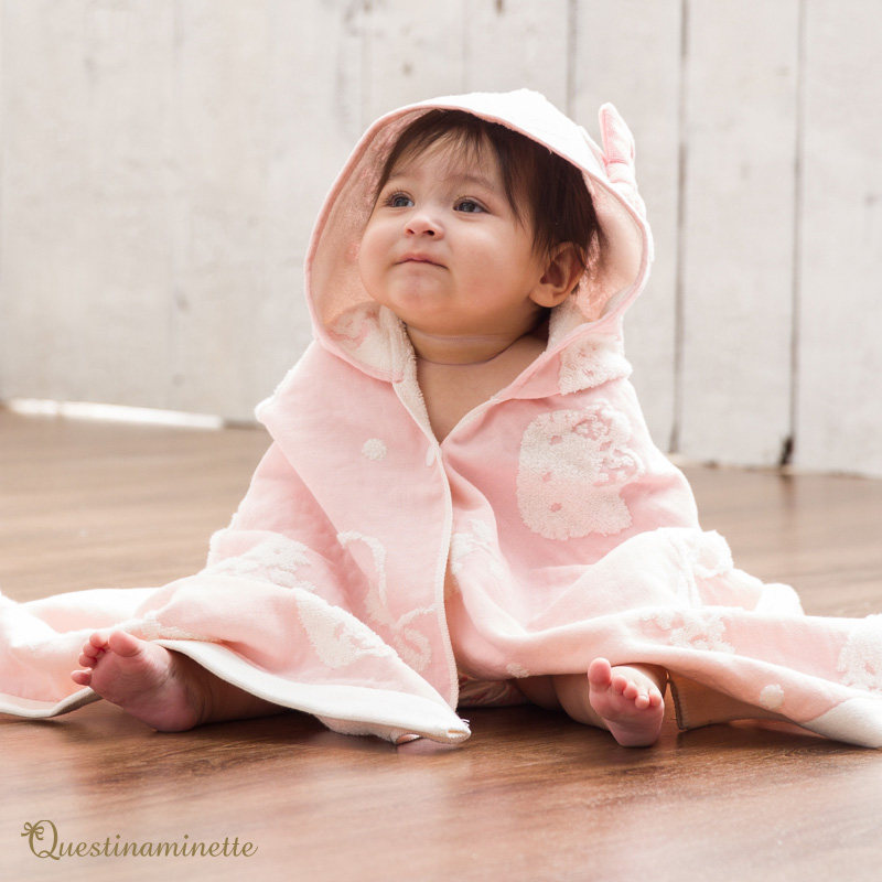 现货 日本Sanrio Hello Kitty凯蒂猫合作款婴儿多用浴巾/披肩毯