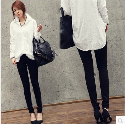 新款外穿打底小脚显瘦加绒加厚黑色牛仔裤女冬弹力铅笔韩版长裤子