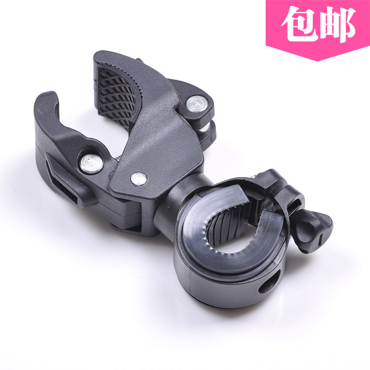 自行车前灯架手电筒夹子夹架灯夹
