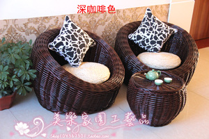 环保柳编藤编蘑菇沙发球形沙发休闲藤椅懒人客厅卧室书房阳台包邮