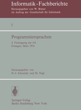 【预订】Programmiersprachen: 4. Fachtagung D...