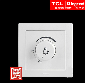 TCL-罗格朗开关面板 玉兰白系列   调光开关 销售