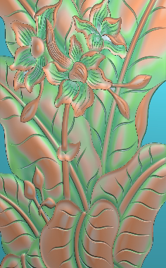 石材芭蕉叶香蕉叶砂岩浮雕背景墙屏风挂屏精雕图石雕图木雕图BMPa