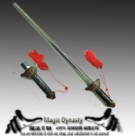 舞台 魔术道具 不锈钢伸缩剑 口吞宝剑穿身 玩具剑近景 魔术杂技