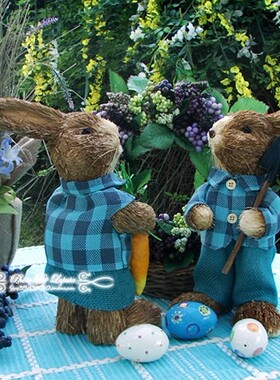 蓝色田园风森林系格子结婚礼物