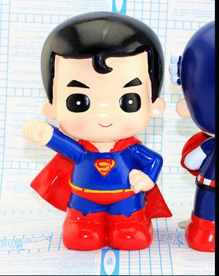 超人石膏像模具卡通彩绘模具天然乳胶模具石膏娃娃diy彩绘23cm