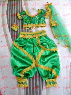 民族服装 演出服装 印度舞 儿童 鸿舞衣印度1428舞蹈服装