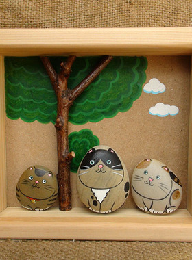 好朋友趣味部落原创风手绘石头