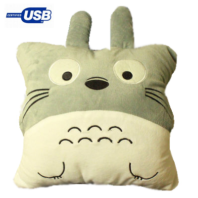 龙猫公仔动漫卡通抱枕USB暖手宝捂袋毛绒玩具娃娃女友生日礼物