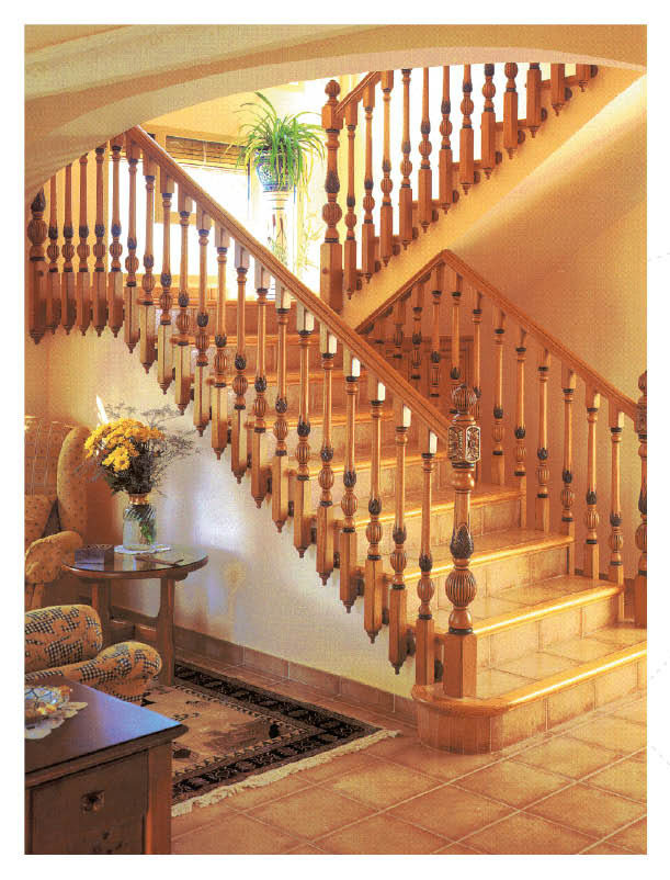 实木楼梯 沈阳实木家具高端定制订做 中式雕花楼梯 可看图定制