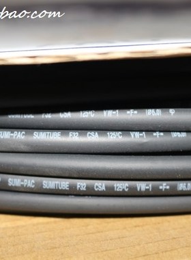 日本住友F32-6热缩套管 黑色原装日本6mm CSA UL认证 100米整卷售