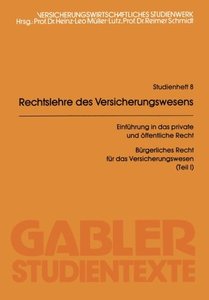 【预售】Rechtslehre Des Versicherungswesens (Rlv)