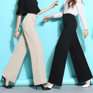 新款 裙裤 高腰阔腿长裤 大脚裤 垂坠舒适显高显瘦 有口袋女裤 夏季