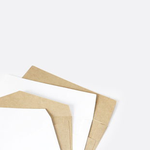 不纸如此进口牛皮纸C5号/7号空白信封明信片收纳20枚/包229*162mm