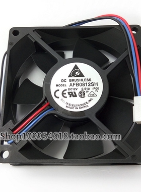 台达 AFB0812SH 8025 12V 0.51A 8CM/厘米 大风量 双滚珠机箱风扇