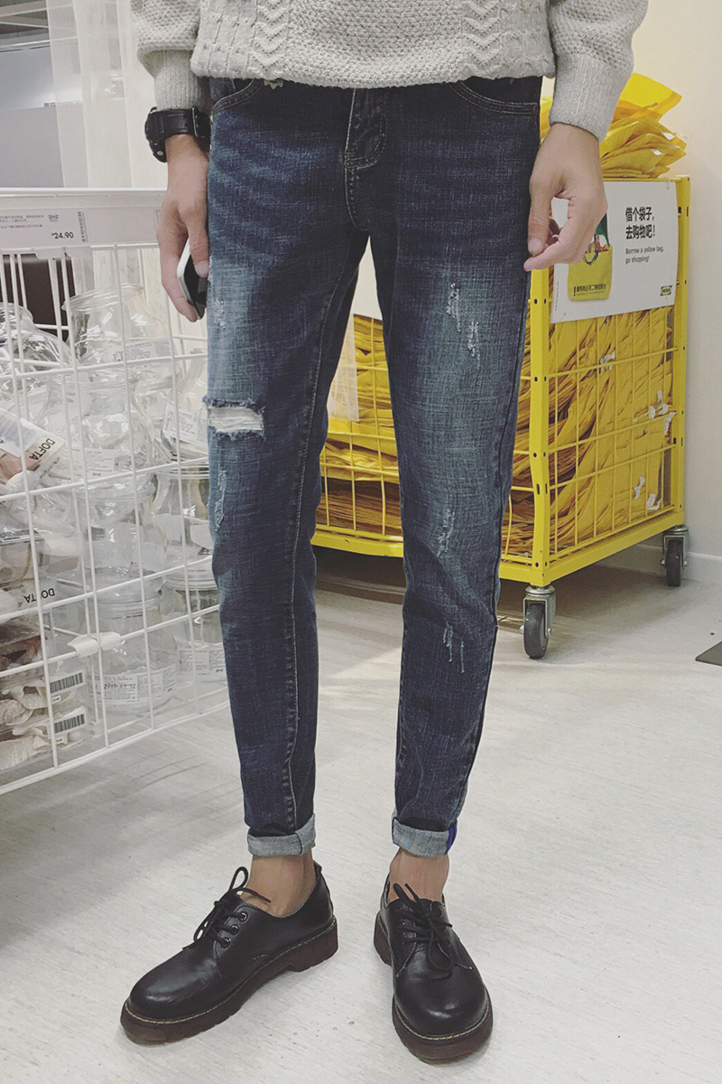 Jeans pour adolescent pieds Slim BWXD pour automne - Ref 1485009 Image 6