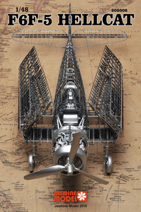杰思3D立体金属拼图模型JasmineModel F6F-5 地狱猫战机成人玩具