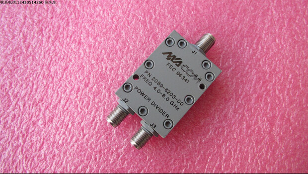 M/A-COM 2089-6203-00 2-8GHz 10W SMA 一分二 同轴功率功分器