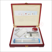 思多美4件套放大镜礼盒阅读镜高清高倍放大镜套装 礼品手持古玩镜