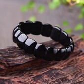 黑曜石手牌男女同款 天天特价 天然正品 手牌水晶情侣手链