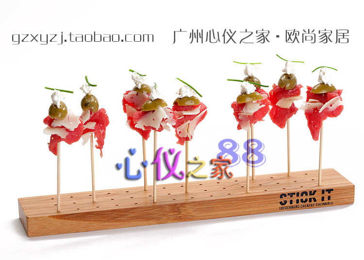 串串香竹木台摆放台日式料理木座