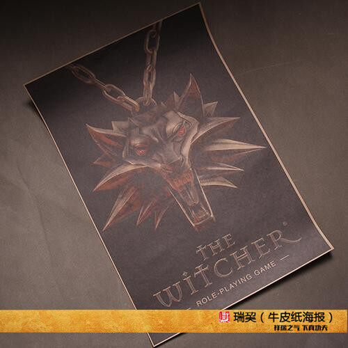 巫师3宣传画 狂猎the witcher海报 原版复制游戏海报 wild hunt