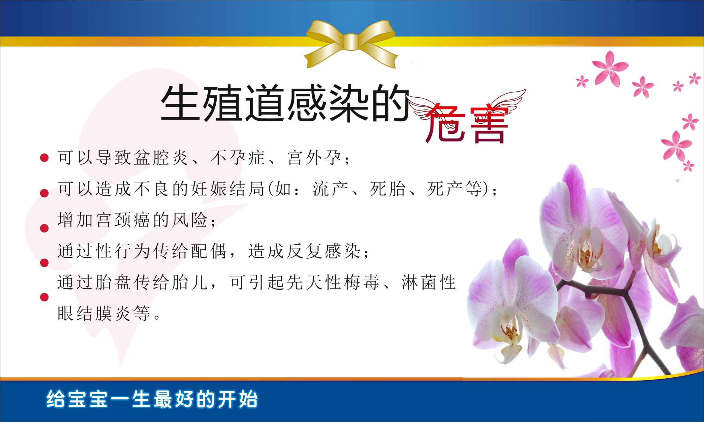 622办公装饰海报展板素材437妇幼保健院生殖道感染的危害