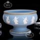 盒装 英国Wedgwood碧玉浮雕跳舞女神迎宾大碗招财缽欧式 桌面花盆