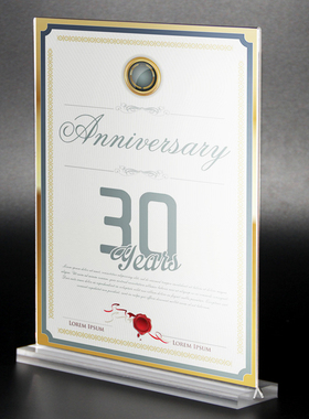 相框摆台 证书框证件框广告牌 授权书许可证a4亚克力台卡有机玻璃