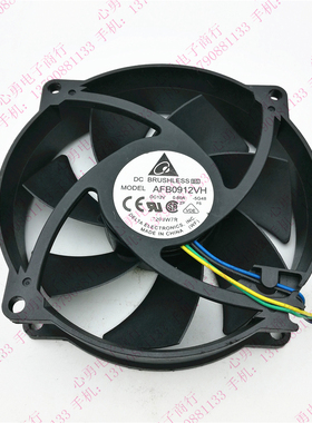 原装 AFB0912VH 12V 0.60A 9025圆形 4线PWM 电脑CPU散热风扇