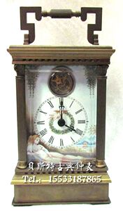 新款陀飞轮皮套钟表|仿古机械座钟|欧式西洋把玩小件|家居装饰样