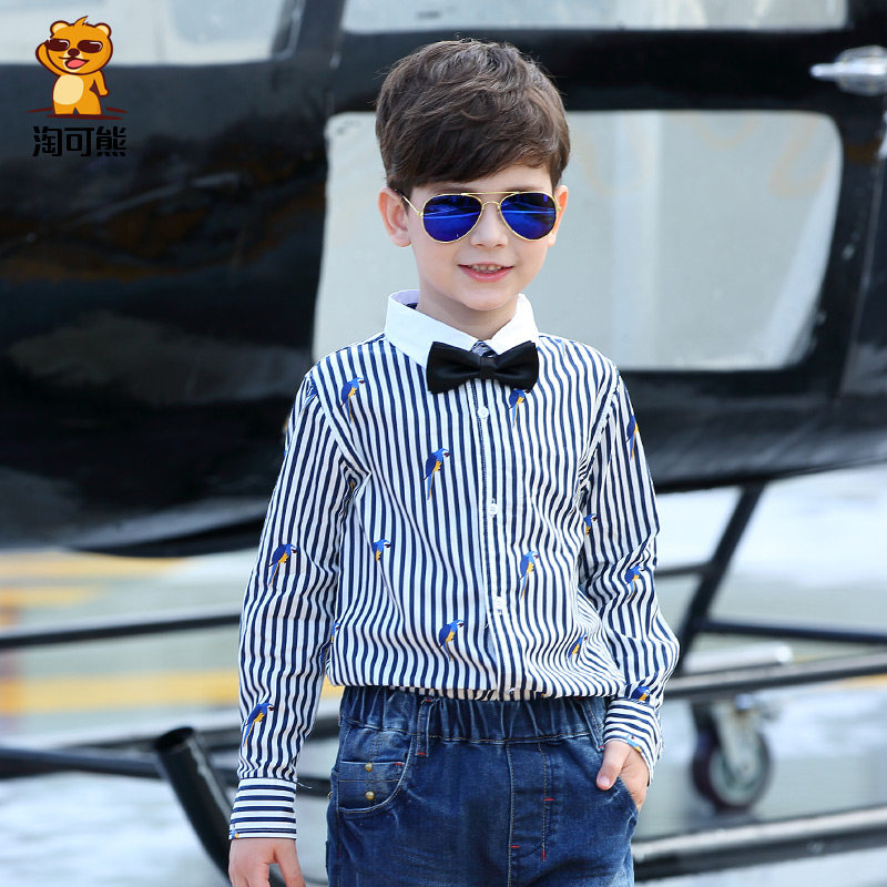 Chemise garcon à manche longue - Ref 2076033 Image 1