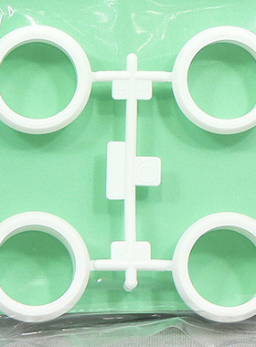 田宫四驱车 15379  大径白色外凸硬胶轮胎