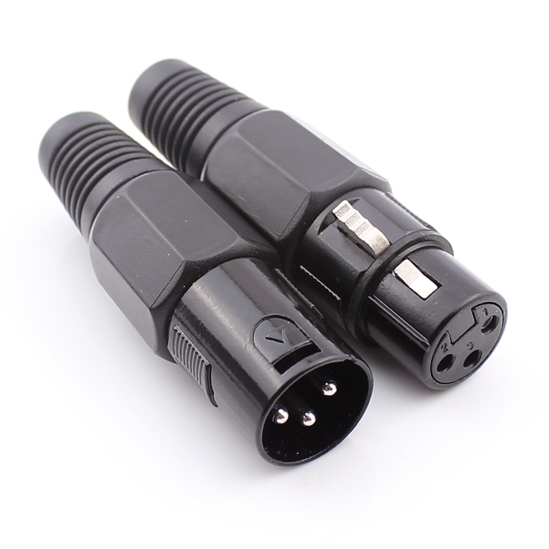 黑漆六角三芯卡农公母头一套