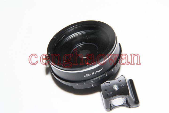 EOS-N1可调光圈转接环佳能EOS镜头转Nikon1相机V1/2/3 J1/2/3 s1