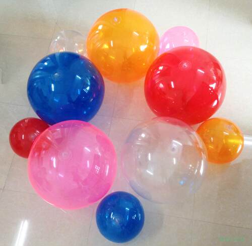 透明水球沙滩彩色道具儿童玩具