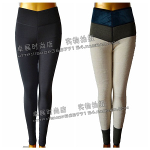 新品 伊恋 网面黑色三层厚款蚕丝里料 保暖裤 美体塑身73I170