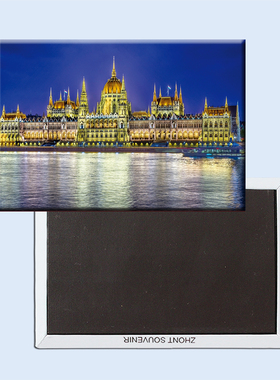 匈牙利首都 布达佩斯夜景 磁性冰箱贴 旅行纪念品 20907