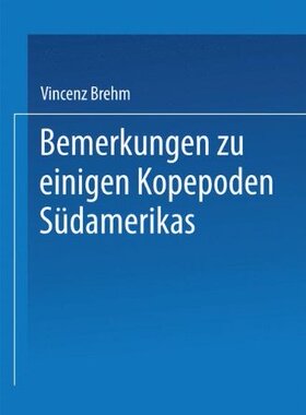 【预订】Bemerkungen Zu Einigen Kopepoden Sud...