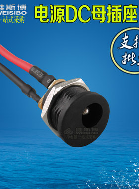 净水器RO纯水机 箱式DC电源变压器母插头带线插座 接头配件
