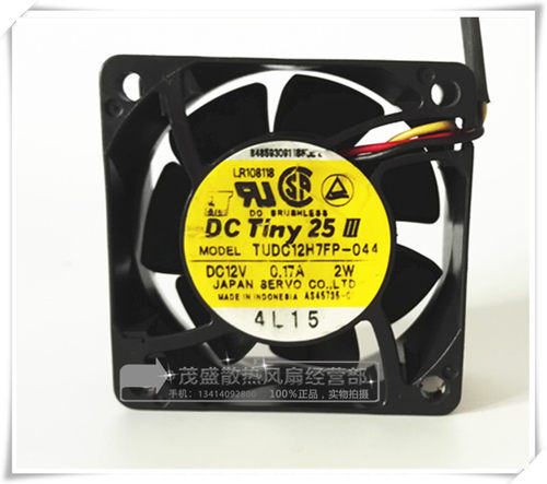 日本伺服 TUDC12H7FP-044 6CM/6025 12V 0.17A 2W 机箱服务器风扇