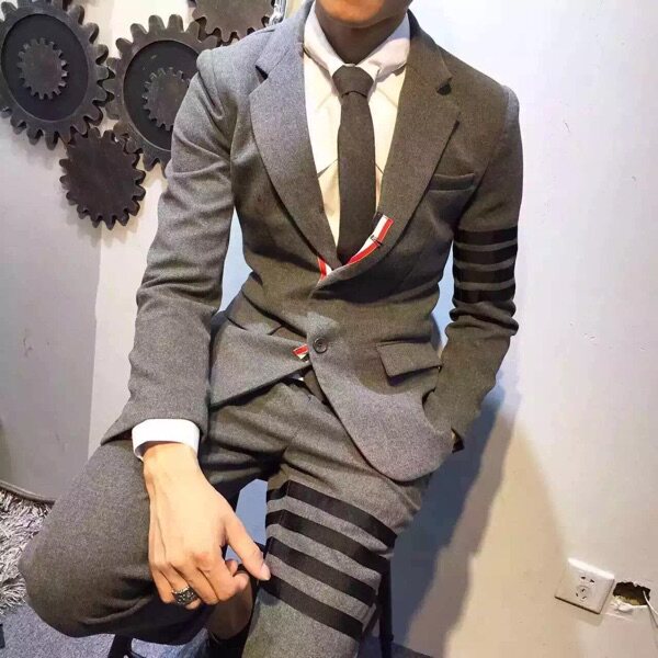 Costume homme en laine pour automne - Ref 1562136 Image 1