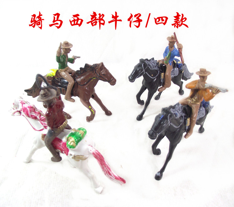 包邮四款西部牛仔游戏人偶模型