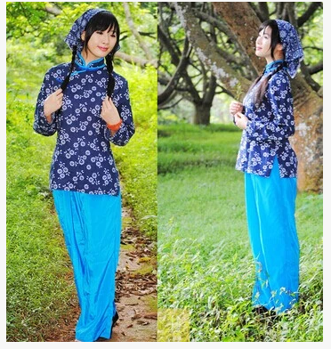 民族舞蹈服装演出服 阿庆嫂村姑秧歌舞台表演装 采茶女餐厅服务员