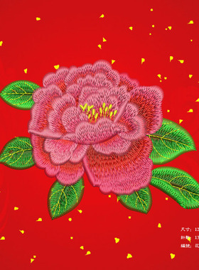 brother 家用绣花机版女装唐装汉服设计全新元素牡丹电脑刺绣制版