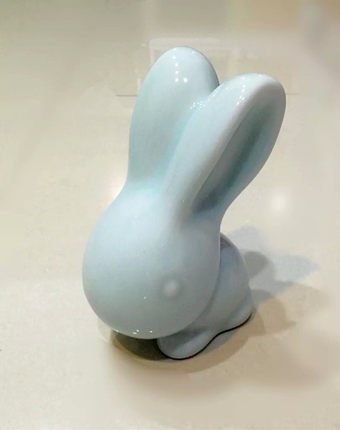 手工自制 景德镇工艺品 时尚家居饰品十二生肖玉兔陶瓷动物摆件