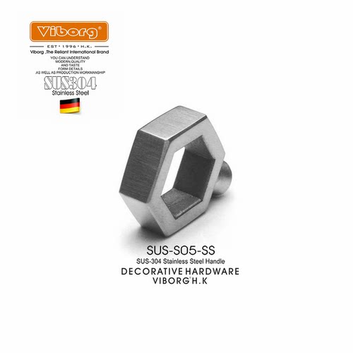 【域堡】实心304不锈钢精铸家具单孔小拉手把手抽屉拉手S05