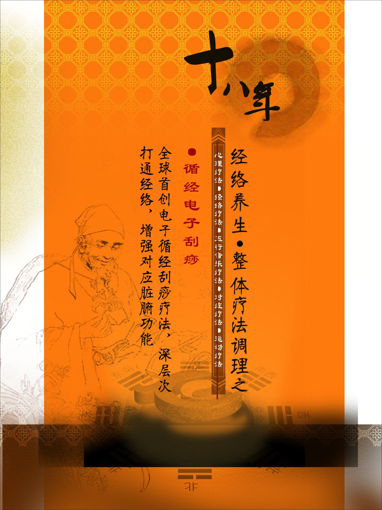 740海报印制展板写真喷绘137健康养生保健养宣传单5循经电子刮痧