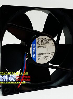 原装德国EBM PAPST TYP4312N/2H 12V 375MA 4.5W 12032 12cm风扇