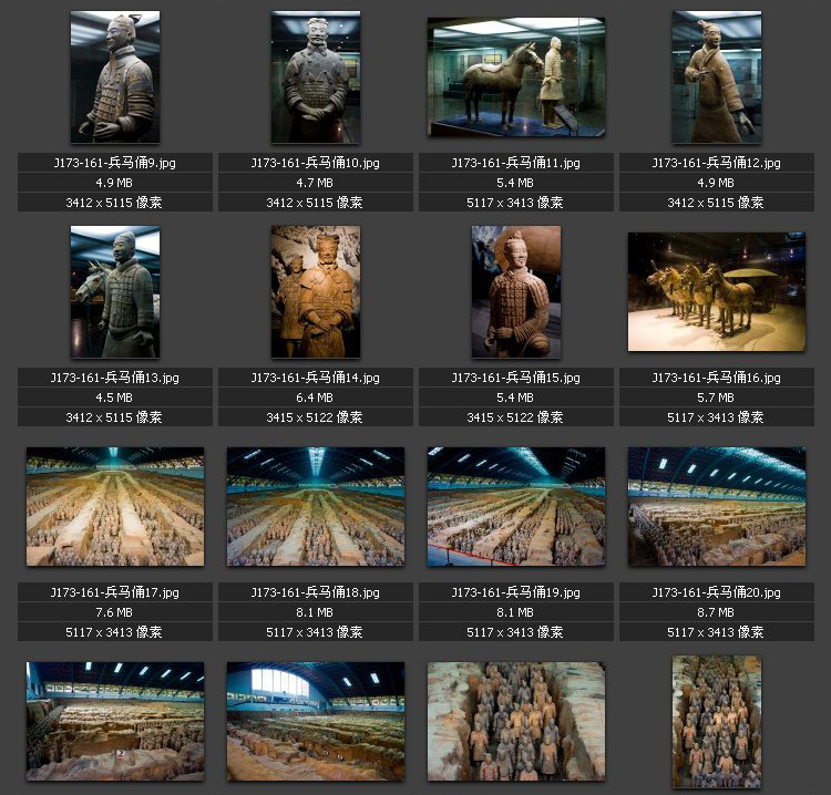 兵马俑 专业高清图片 平面设计素材图库